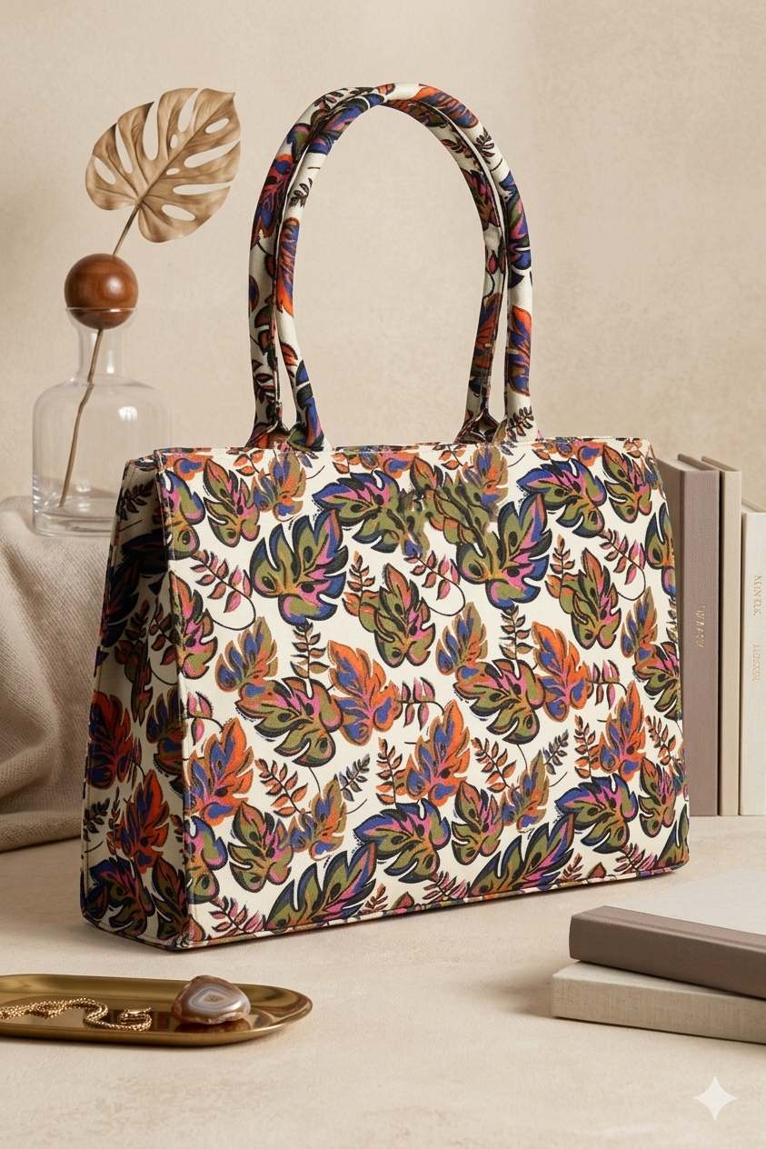 BAGORA CANVAS TOTE ORCHID