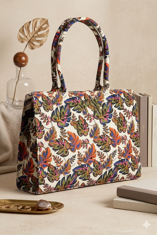 BAGORA CANVAS TOTE ORCHID