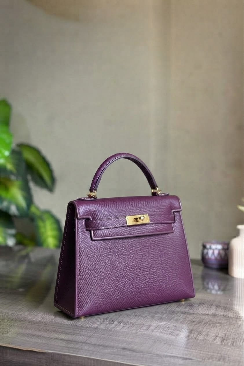 ZELLENA EURAN HAND BAG _ PURPLE
