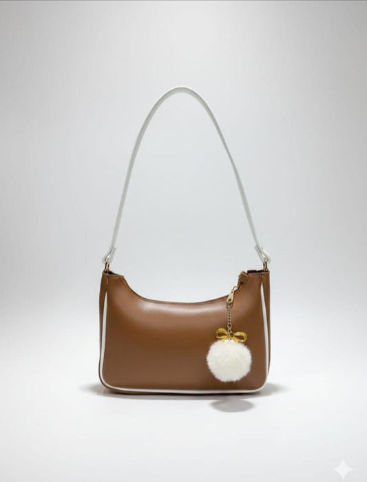 HALF MOON SHOULDER CARRY TOTE BAG