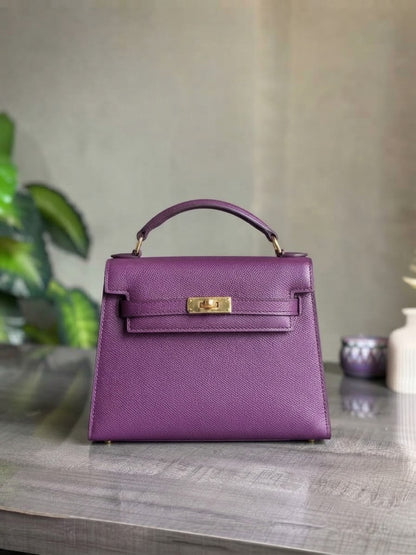 ZELLENA EURAN HAND BAG _ PURPLE