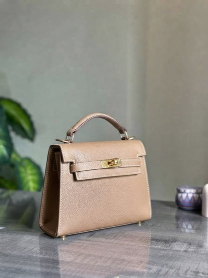 MOCHA NUDE MINI HAND BAG