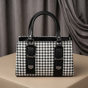 MASHO HANDBAG BLACK _WHITE