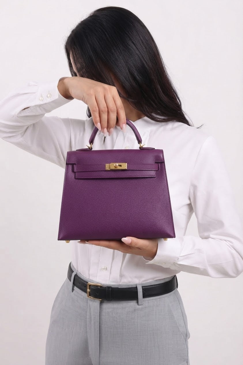 ZELLENA EURAN HAND BAG _ PURPLE
