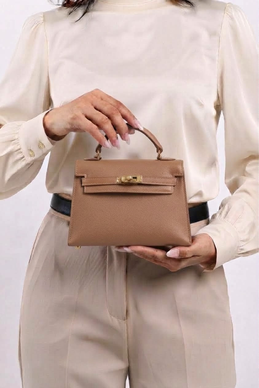 MOCHA NUDE MINI HAND BAG